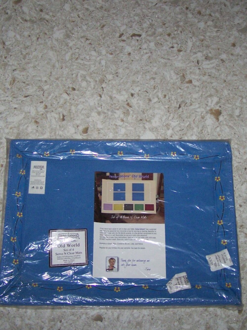 Temp-tations Old World Serve N Clear Mats - Placemats
